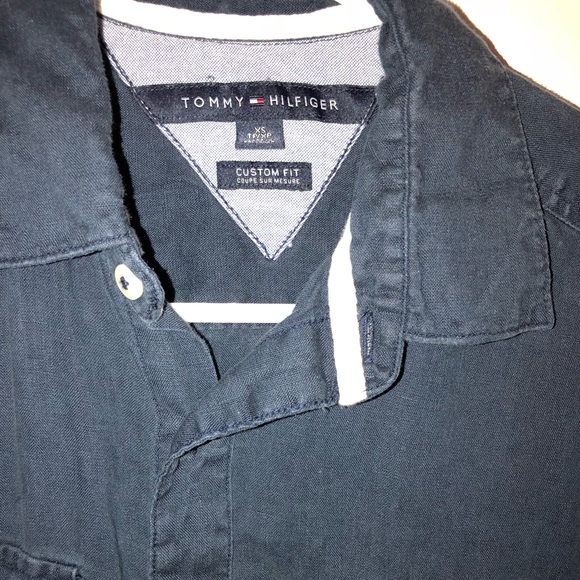 Navy, Tommy Hilfger, Button Down Shirt - Picture 2 of 2